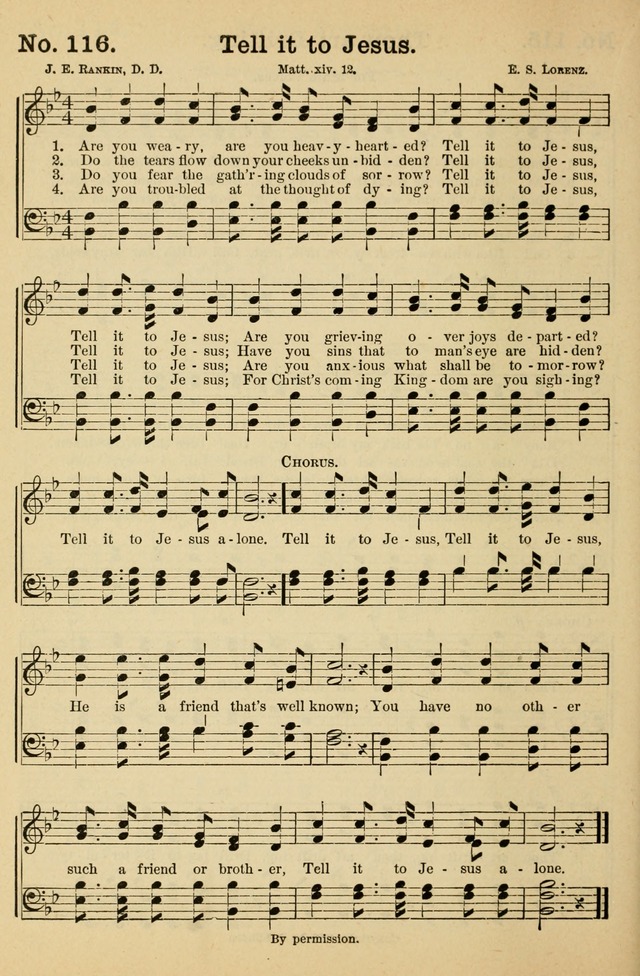 Crowning Glory No. 1: a choice collection of gospel hymns page 116