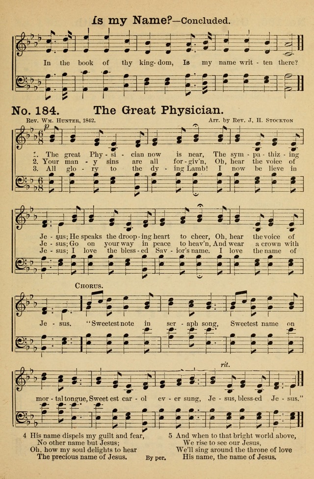 Crowning Glory No. 1: a choice collection of gospel hymns page 187