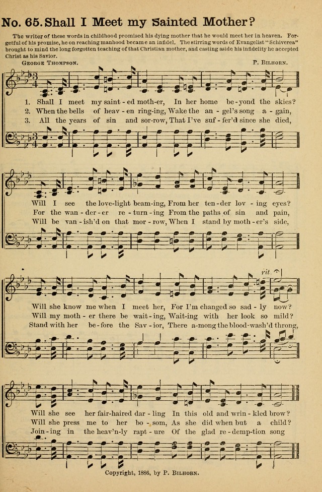 Crowning Glory No. 1: a choice collection of gospel hymns page 65