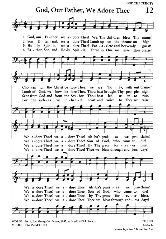 Celebrating Grace Hymnal page 11