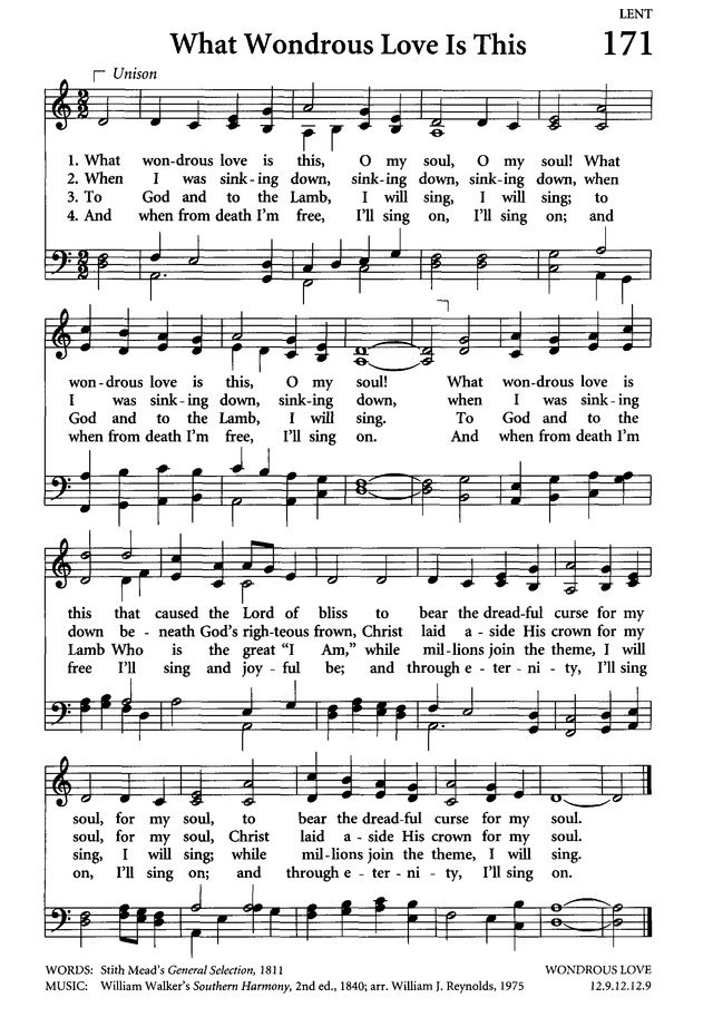 Celebrating Grace Hymnal page 165