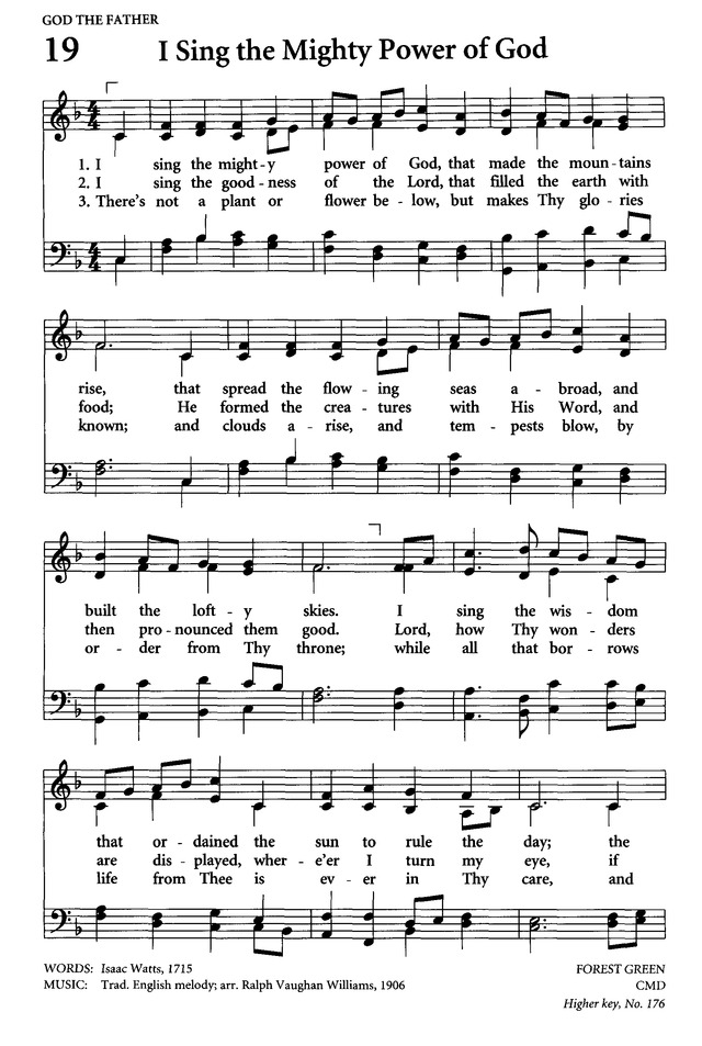 Celebrating Grace Hymnal page 18