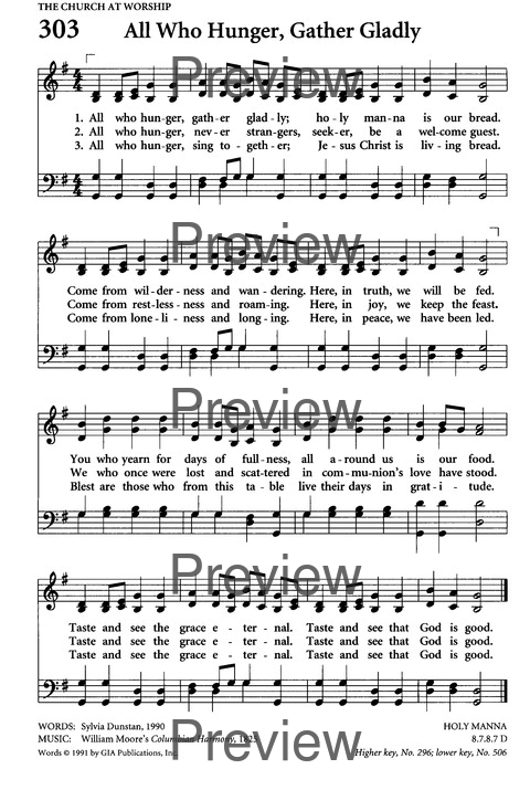 Celebrating Grace Hymnal page 284