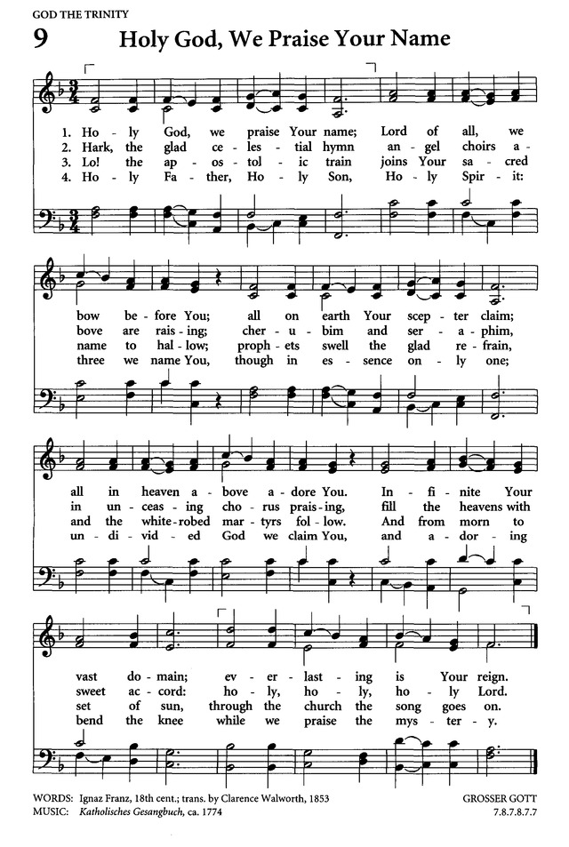 Celebrating Grace Hymnal page 8