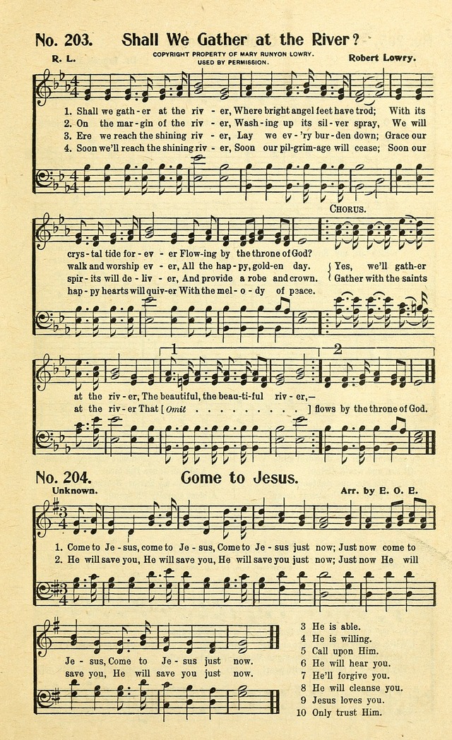 Christian Gospel Hymns: for church, Sunday school, and evangelistic meetings: contains the cream of all the old songs, and the very best of all the new page 197