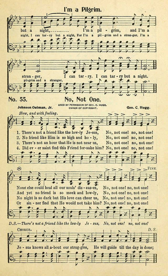 Christian Gospel Hymns: for church, Sunday school, and evangelistic meetings: contains the cream of all the old songs, and the very best of all the new page 55