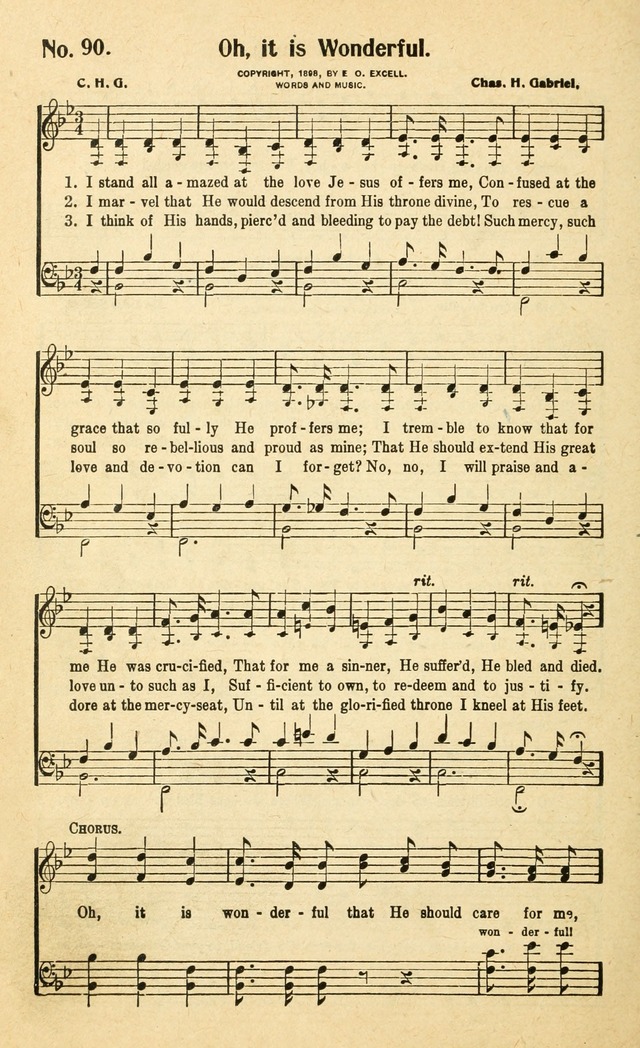 Christian Gospel Hymns: for church, Sunday school, and evangelistic meetings: contains the cream of all the old songs, and the very best of all the new page 90