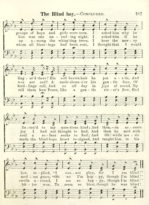Chapel Gems for Sunday Schools: selected from "Our Song Birds," for 1866, the "Snow bird," the "Robin," the "Red bird" and the "Dove" page 107