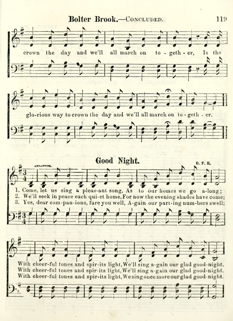 Chapel Gems for Sunday Schools: selected from "Our Song Birds," for 1866, the "Snow bird," the "Robin," the "Red bird" and the "Dove" page 119