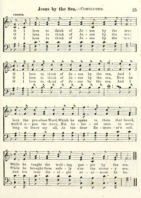 Chapel Gems for Sunday Schools: selected from "Our Song Birds," for 1866, the "Snow bird," the "Robin," the "Red bird" and the "Dove" page 25