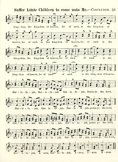 Chapel Gems for Sunday Schools: selected from "Our Song Birds," for 1866, the "Snow bird," the "Robin," the "Red bird" and the "Dove" page 59