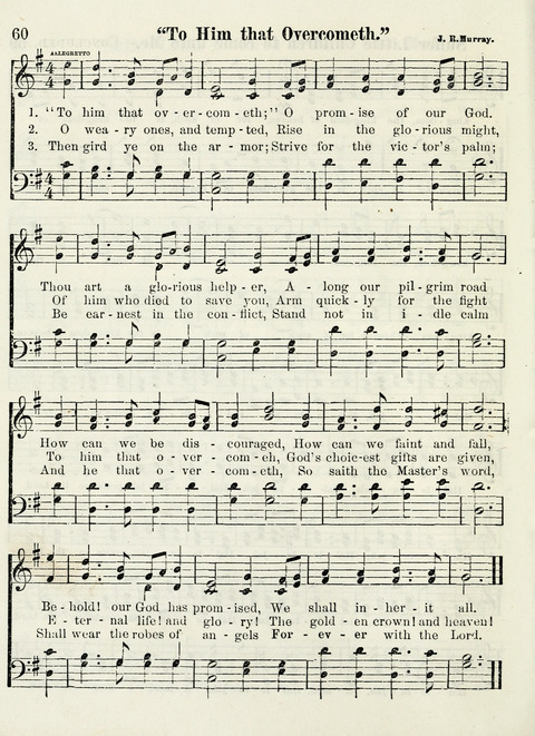 Chapel Gems for Sunday Schools: selected from "Our Song Birds," for 1866, the "Snow bird," the "Robin," the "Red bird" and the "Dove" page 60