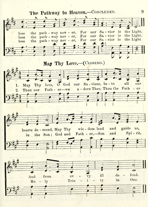 Chapel Gems for Sunday Schools: selected from "Our Song Birds," for 1866, the "Snow bird," the "Robin," the "Red bird" and the "Dove" page 9