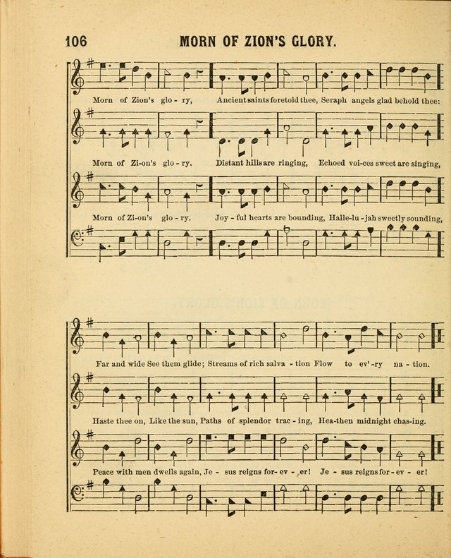 Crystal Gems for the Sabbath School: containing a choice collection of new hymns and tunes, suitable for anniversaries, and all other exercises of the Sabbath-school... page 106