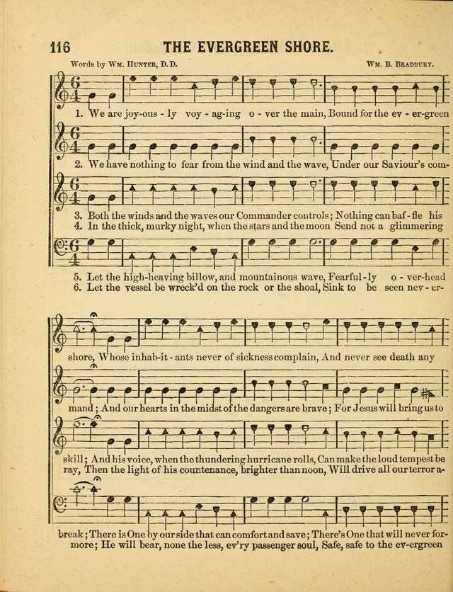 Crystal Gems for the Sabbath School: containing a choice collection of new hymns and tunes, suitable for anniversaries, and all other exercises of the Sabbath-school... page 116