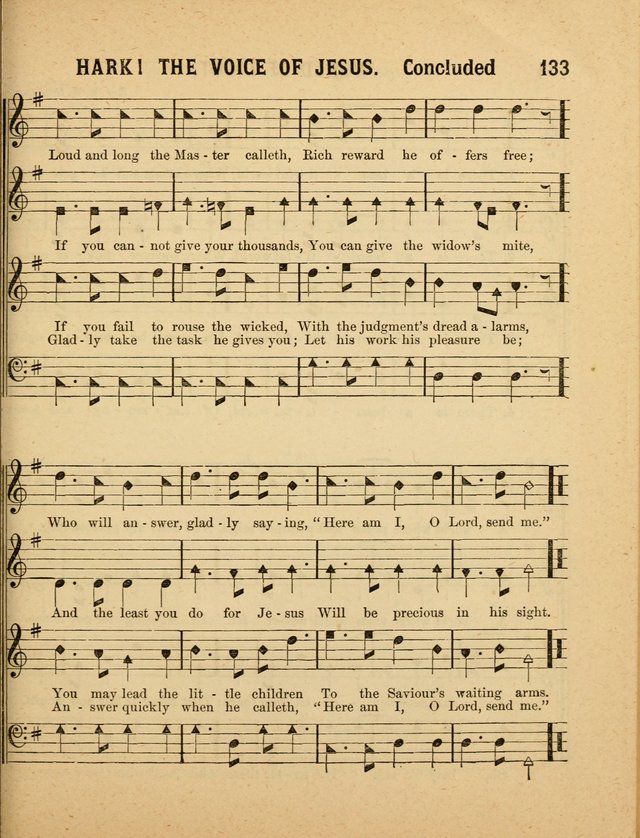 Crystal Gems for the Sabbath School: containing a choice collection of new hymns and tunes, suitable for anniversaries, and all other exercises of the Sabbath-school... page 133