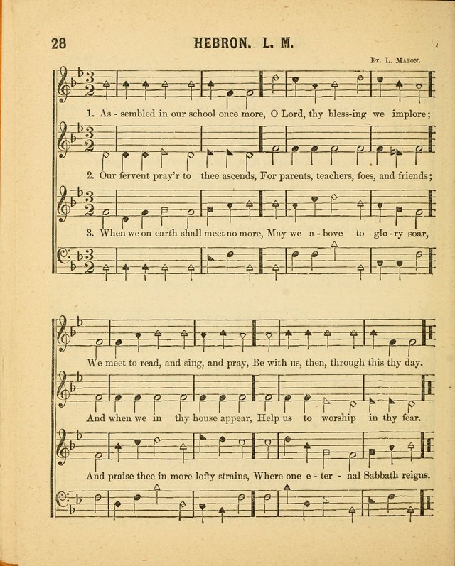 Crystal Gems for the Sabbath School: containing a choice collection of new hymns and tunes, suitable for anniversaries, and all other exercises of the Sabbath-school... page 28