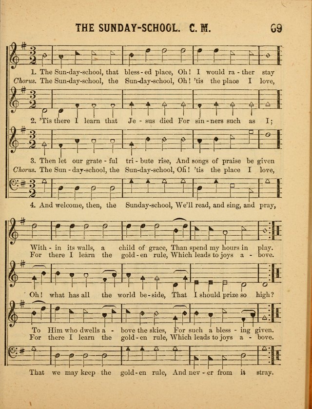 Crystal Gems for the Sabbath School: containing a choice collection of new hymns and tunes, suitable for anniversaries, and all other exercises of the Sabbath-school... page 69