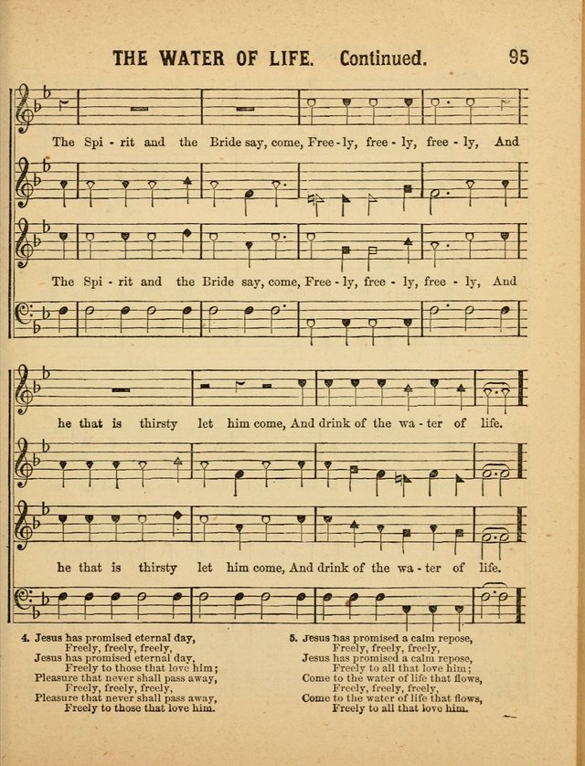 Crystal Gems for the Sabbath School: containing a choice collection of new hymns and tunes, suitable for anniversaries, and all other exercises of the Sabbath-school... page 95