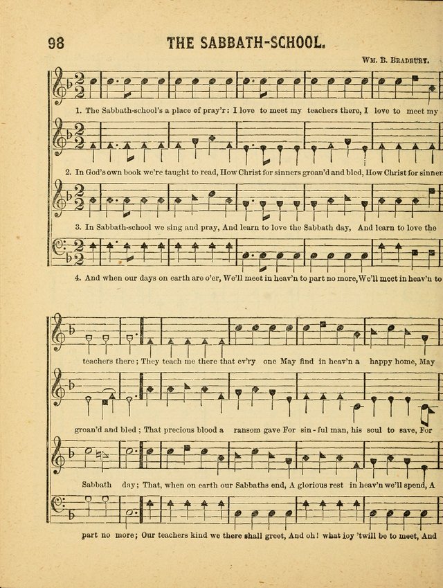 Crystal Gems for the Sabbath School: containing a choice collection of new hymns and tunes, suitable for anniversaries, and all other exercises of the Sabbath-school... page 98