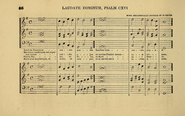 The Catholic Harp: containing the morning and evening service of the Catholic Church, embracing a choice collection of masses, litanies, psalms, sacred hymns, anthems, versicles, and motifs page 46