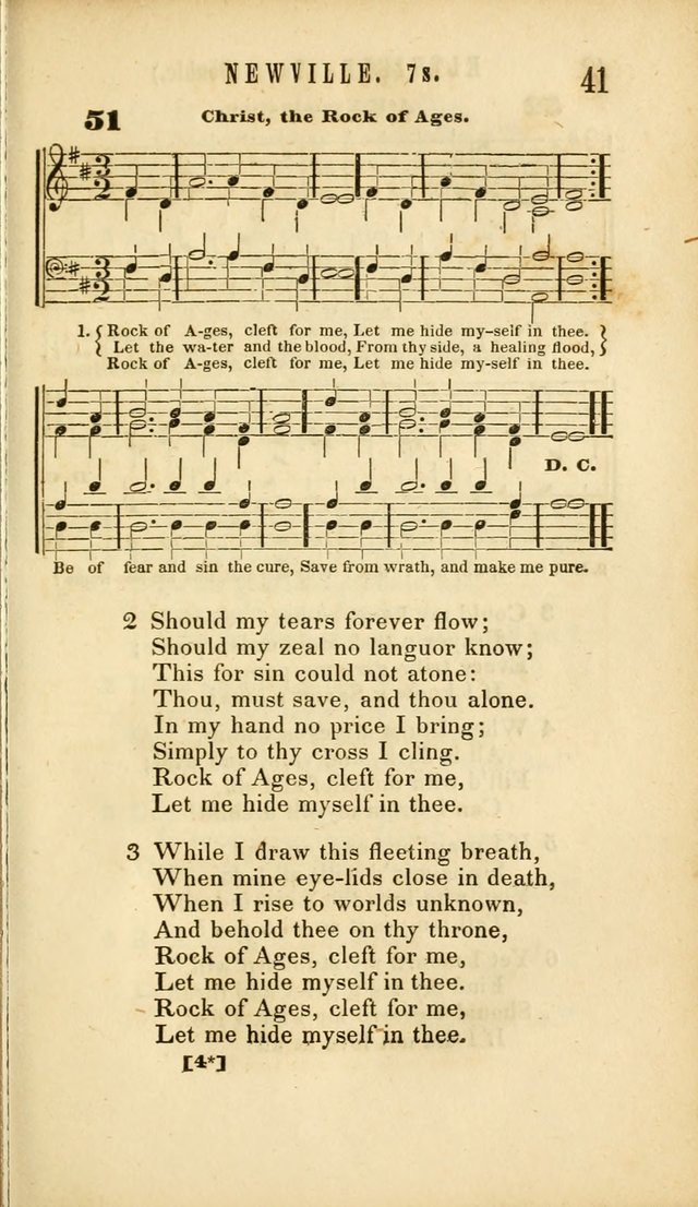 Chapel Hymns: a selection of hymns, with appropriate tunes; adapted to vestry or other social religious meetings page 41