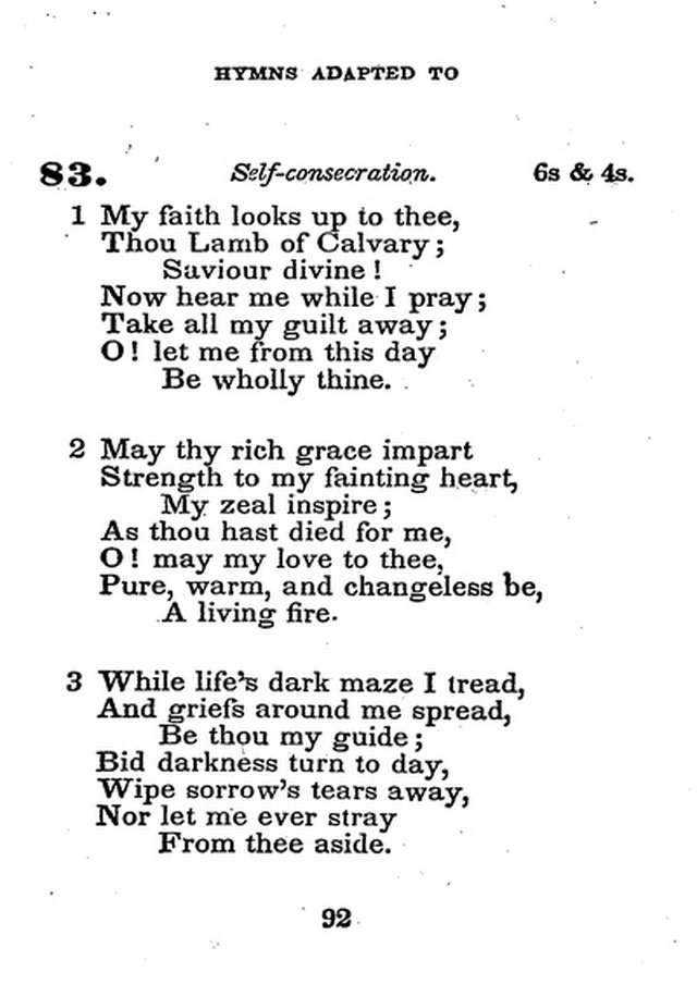 Conference Hymns. a new collection of hymns, designed especially for use in conference and prayer meetings, and family worship. page 106