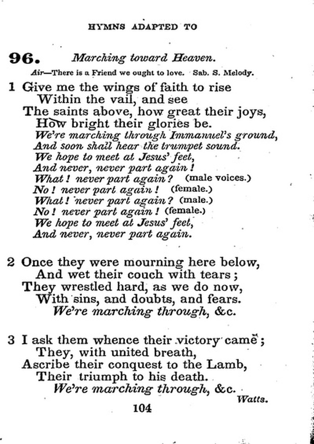 Conference Hymns. a new collection of hymns, designed especially for use in conference and prayer meetings, and family worship. page 118