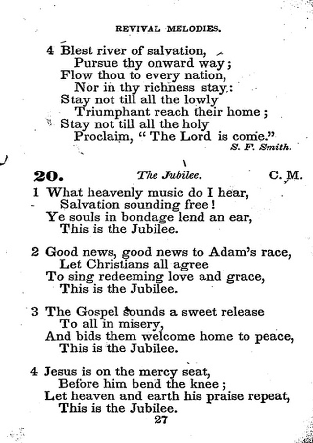 Conference Hymns. a new collection of hymns, designed especially for use in conference and prayer meetings, and family worship. page 39