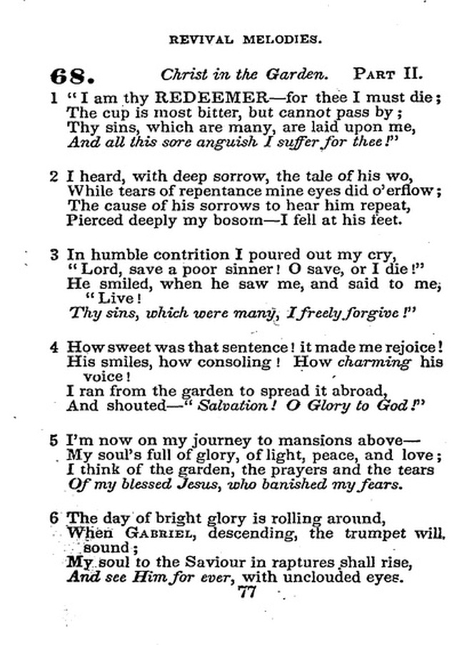 Conference Hymns. a new collection of hymns, designed especially for use in conference and prayer meetings, and family worship. page 91