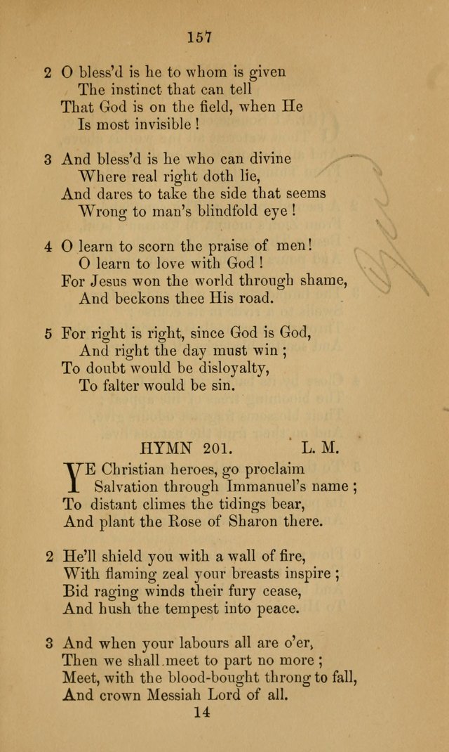 A Collection of Hymns page 157