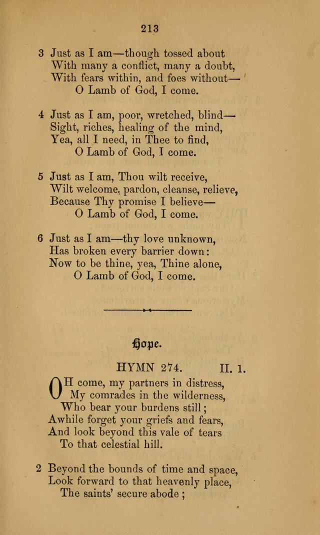 A Collection of Hymns page 213