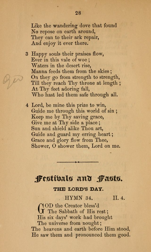 A Collection of Hymns page 28