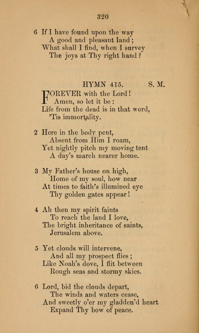 A Collection of Hymns page 320