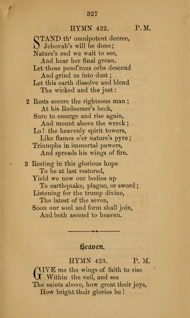 A Collection of Hymns page 327