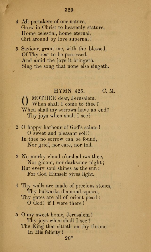 A Collection of Hymns page 329