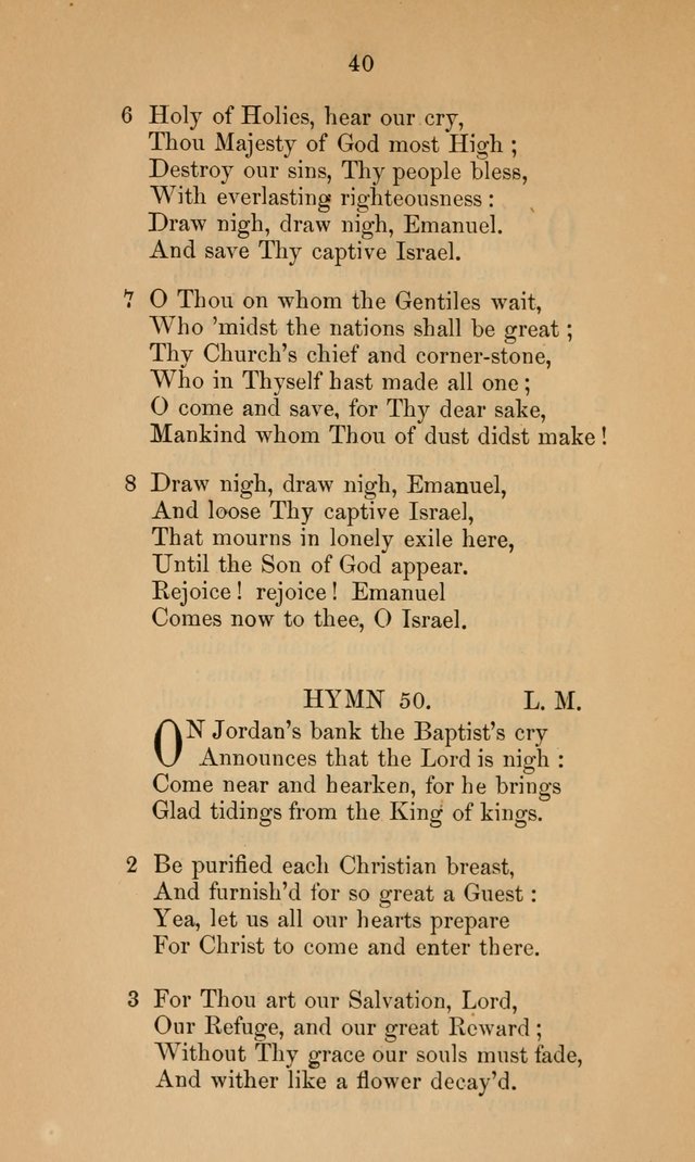 A Collection of Hymns page 40