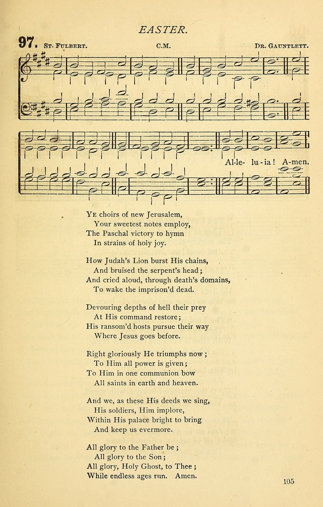 Church Hymnal page 105