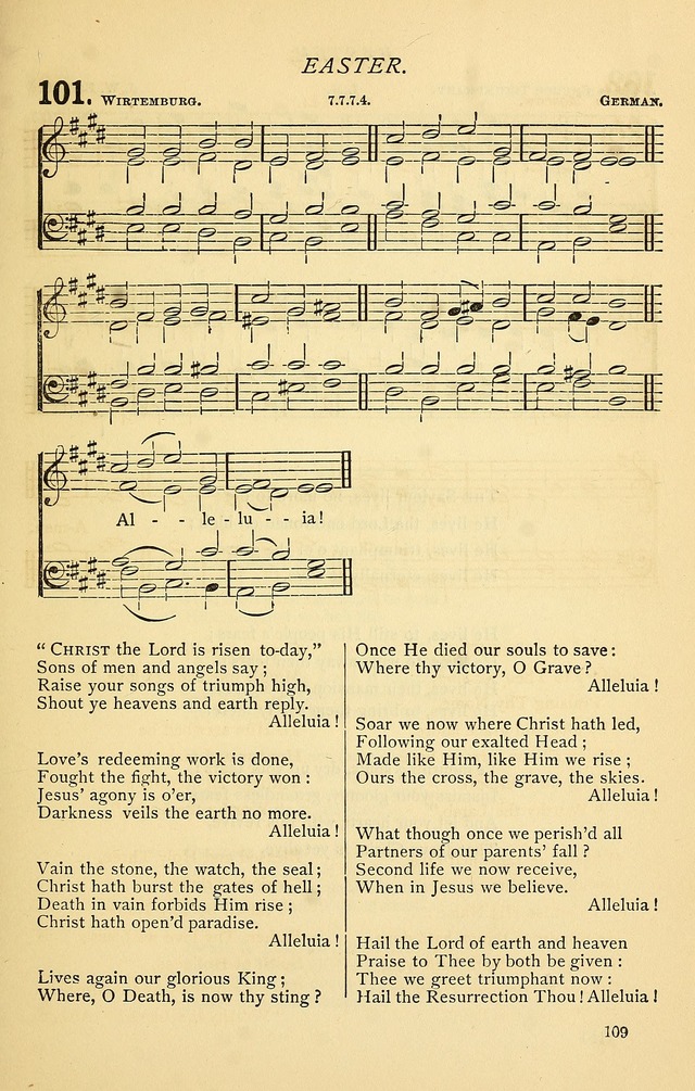 Church Hymnal page 109