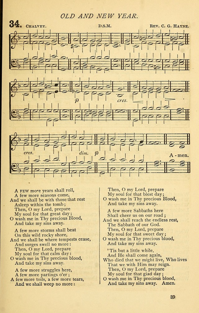 Church Hymnal page 39
