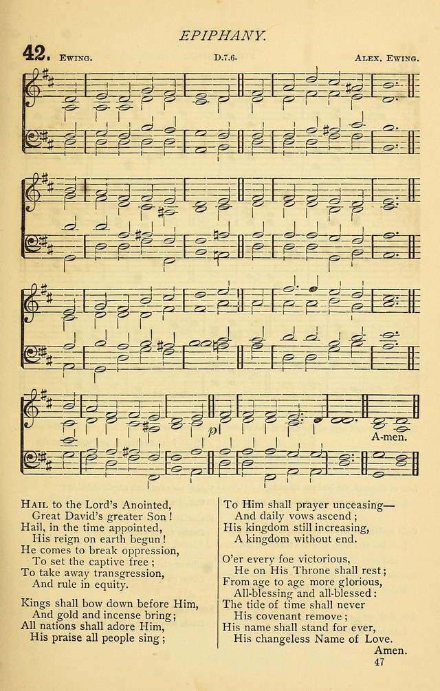 Church Hymnal page 47