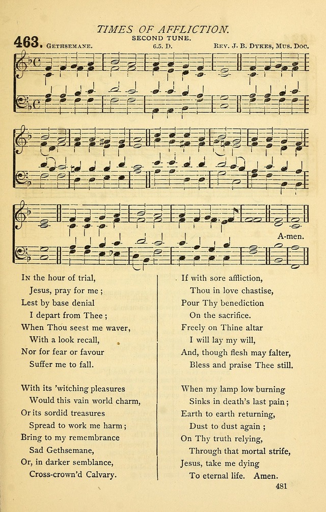 Church Hymnal page 481