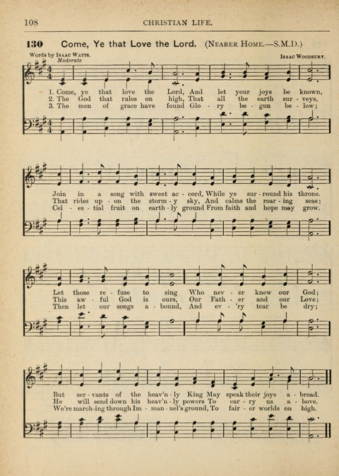 The Canadian Hymnal: a collection of hymns and music for Sunday schools, Epworth leagues, prayer and praise meetings, family circles, etc. (Revised and enlarged) page 108