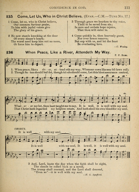 The Canadian Hymnal: a collection of hymns and music for Sunday schools, Epworth leagues, prayer and praise meetings, family circles, etc. (Revised and enlarged) page 111