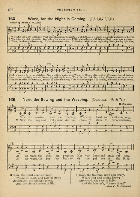 The Canadian Hymnal: a collection of hymns and music for Sunday schools, Epworth leagues, prayer and praise meetings, family circles, etc. (Revised and enlarged) page 132