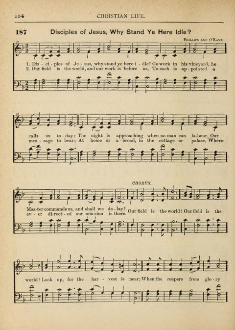The Canadian Hymnal: a collection of hymns and music for Sunday schools, Epworth leagues, prayer and praise meetings, family circles, etc. (Revised and enlarged) page 154