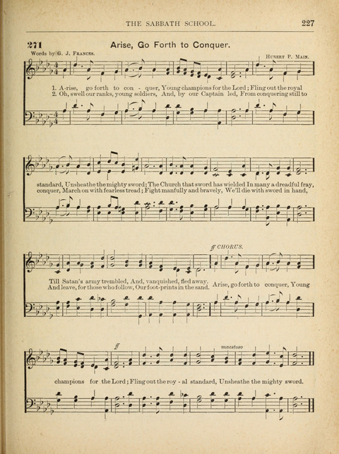 The Canadian Hymnal: a collection of hymns and music for Sunday schools, Epworth leagues, prayer and praise meetings, family circles, etc. (Revised and enlarged) page 227