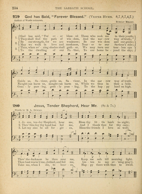 The Canadian Hymnal: a collection of hymns and music for Sunday schools, Epworth leagues, prayer and praise meetings, family circles, etc. (Revised and enlarged) page 234