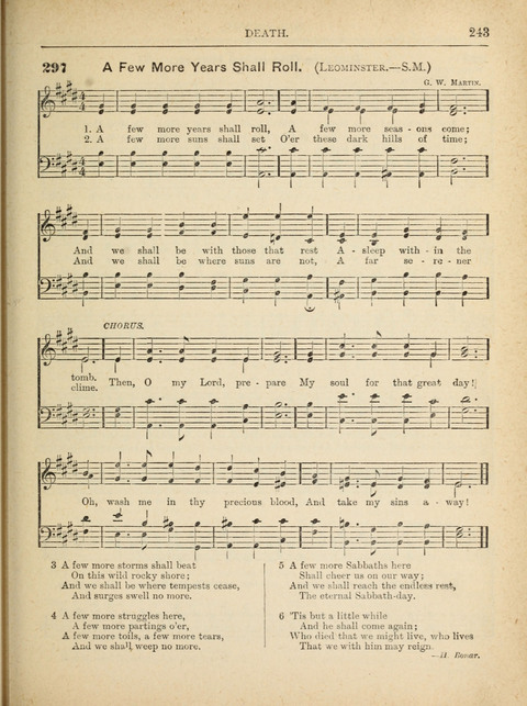The Canadian Hymnal: a collection of hymns and music for Sunday schools, Epworth leagues, prayer and praise meetings, family circles, etc. (Revised and enlarged) page 243
