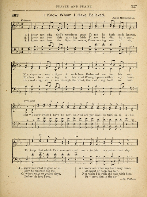 The Canadian Hymnal: a collection of hymns and music for Sunday schools, Epworth leagues, prayer and praise meetings, family circles, etc. (Revised and enlarged) page 327